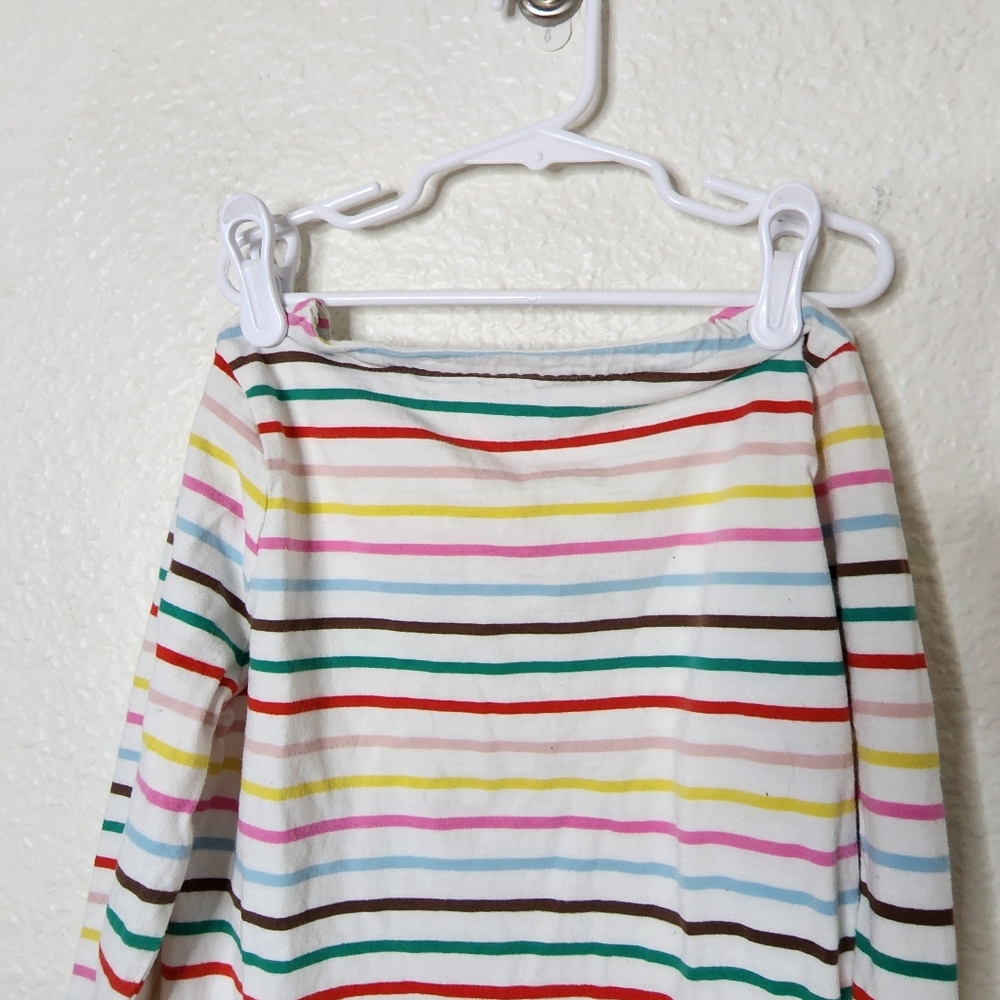 Boden Kids Multicolored Stripes Long Sleeve Shirt Kids Size 9-10Y - Picture 4 of 5